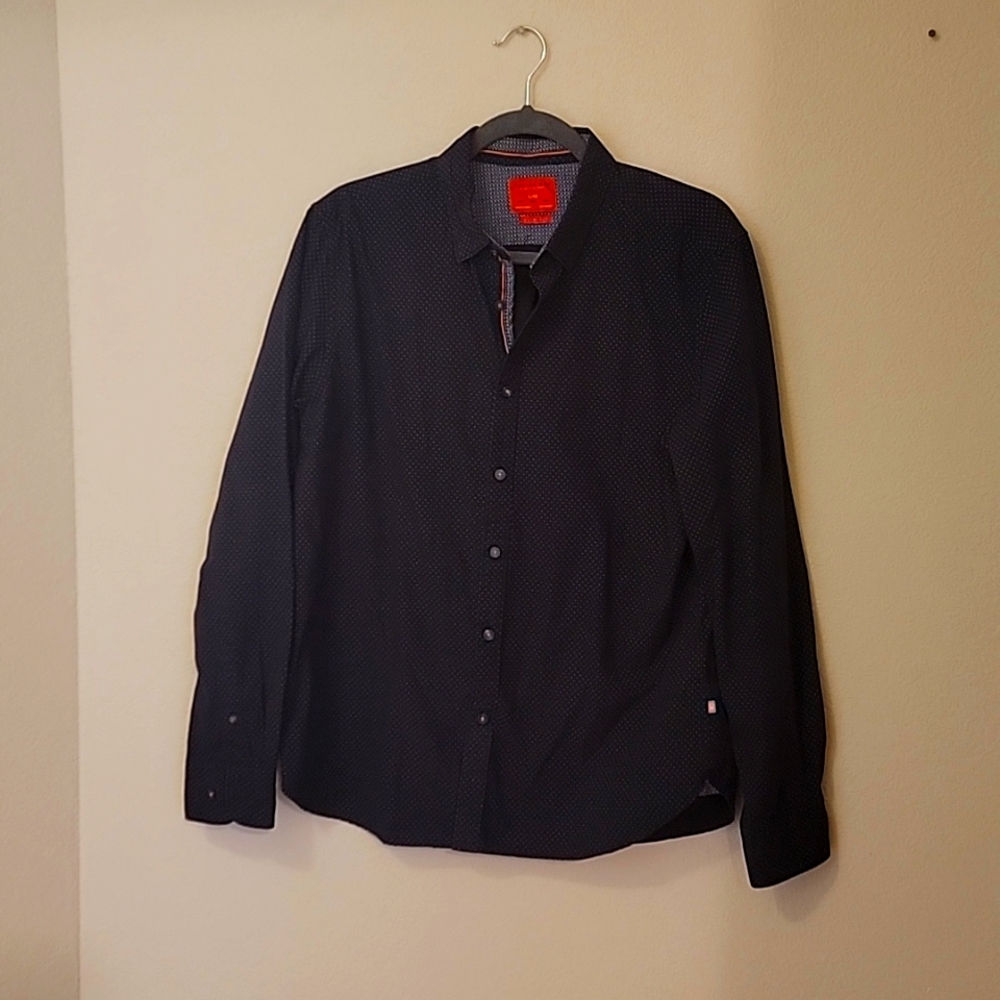 Men's Dark Blue Dress Shirt size L/42 slim fit